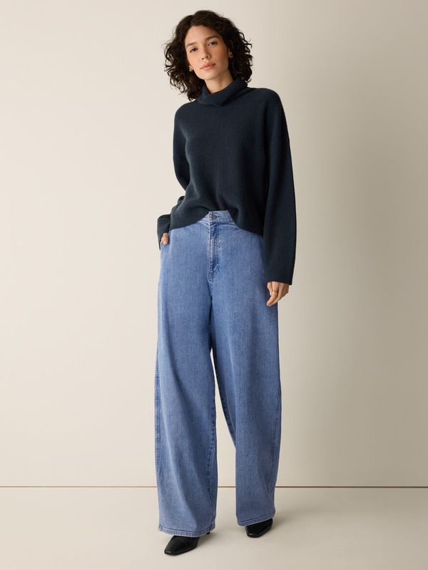 Eileen Fisher Turtleneck Sweater Maritime F6HSAW6304