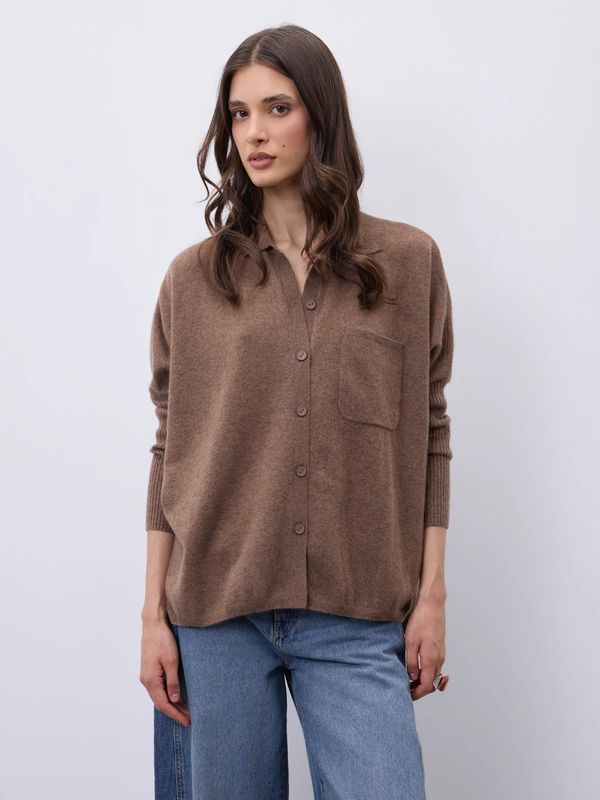 Notshy Andrea Cashmere Shirt CafeAuLait