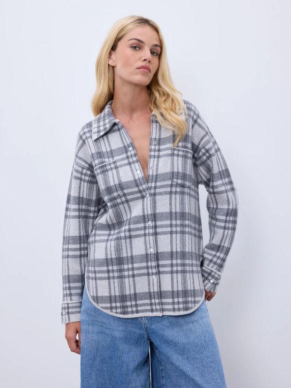 Notshy Jasper Cashmere Shacket Grey