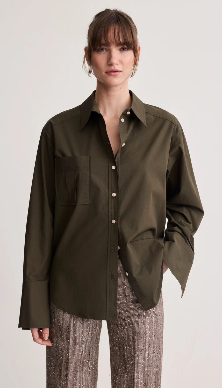 Smythe Classic Blouse Army