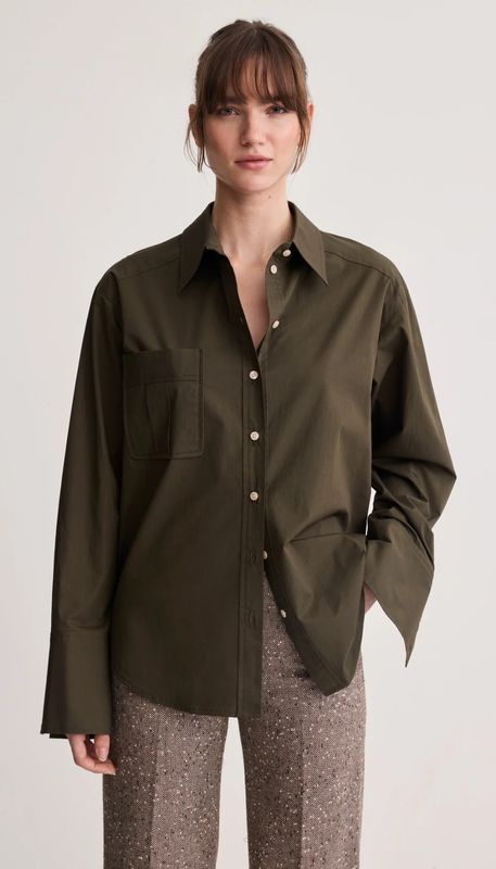 Smythe Classic Blouse Army