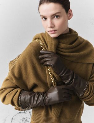 Marella Palazzi Long Gloves Olive