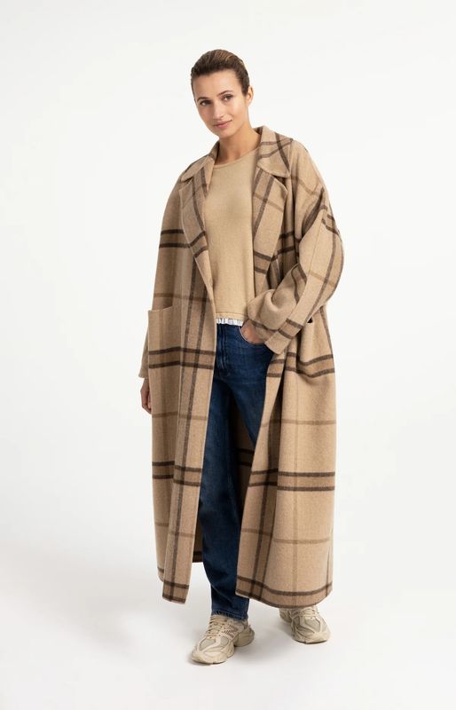 YaYa Plaid Check Long Coat 02011027