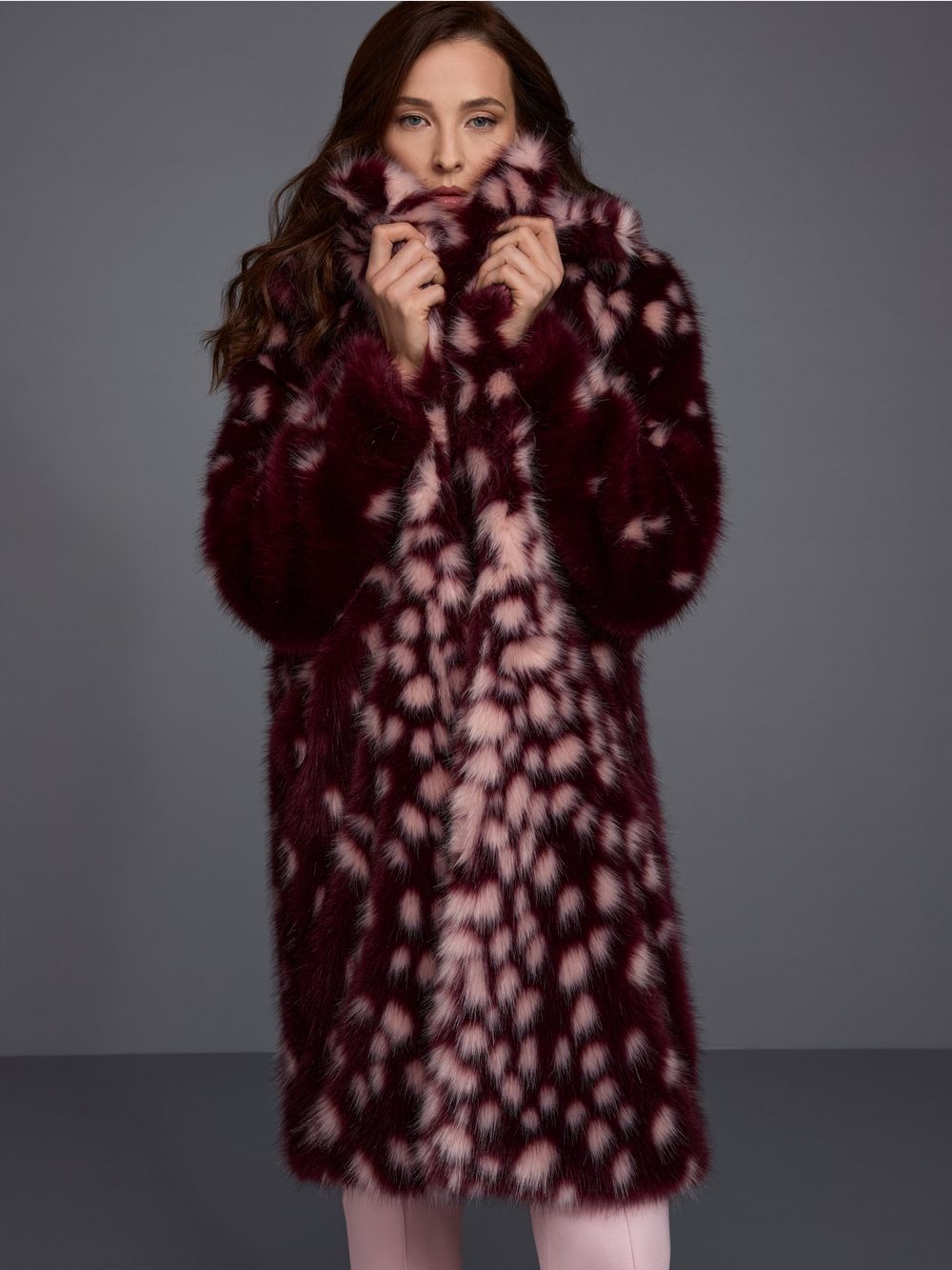 Marc Cain Coat BC11.13 W67 - Wine