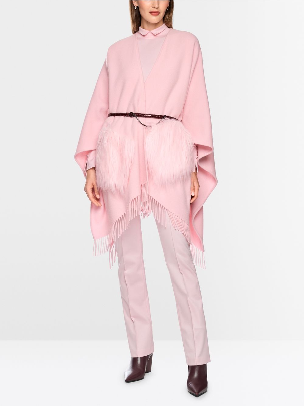 Marc Cain Fringe Cape BC14.02 W94 - Pink