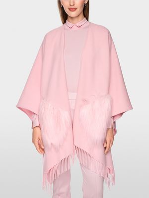 Marc Cain Fringe Cape BC14.02 W94 - Pink