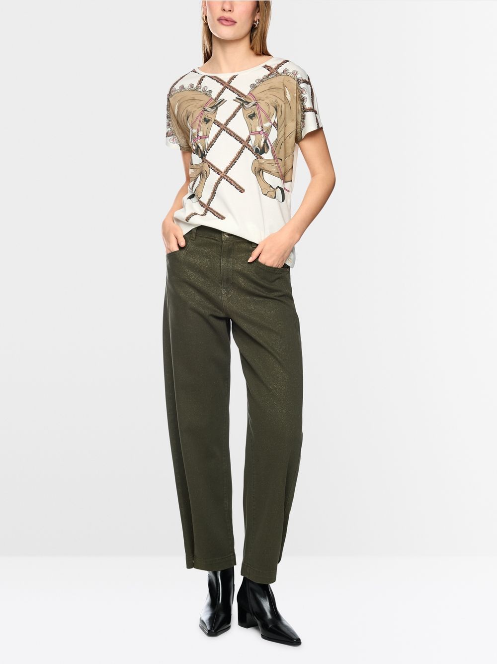 Marc Cain Horse Graphic Tee BC48.56 J09