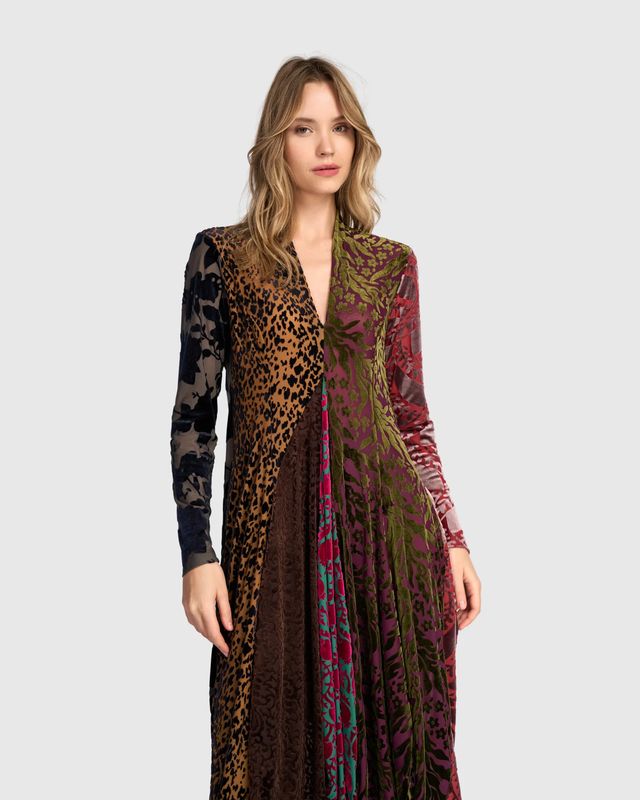 Alembika Velvet Vneck Dress AD902