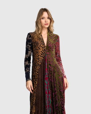 Alembika Velvet Vneck Dress AD902