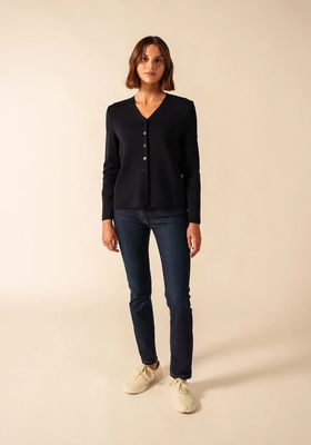 Saint James 2394 Brevand Cardigan Navy