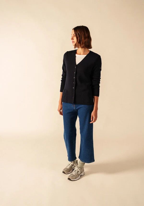 Saint James 2395 Blainville Cardigan Navy