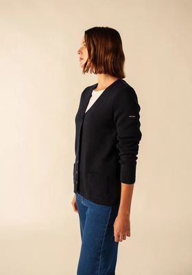 Saint James 2395 Blainville Cardigan Navy