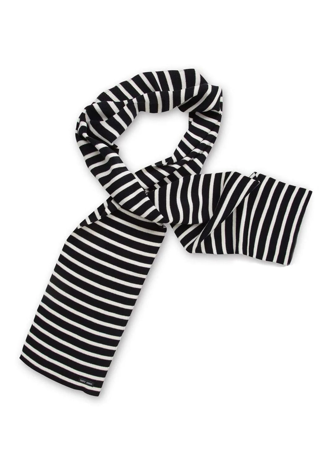 Saint James 2945 Duguay Stripe Scarf, Color: Navy/Ivory