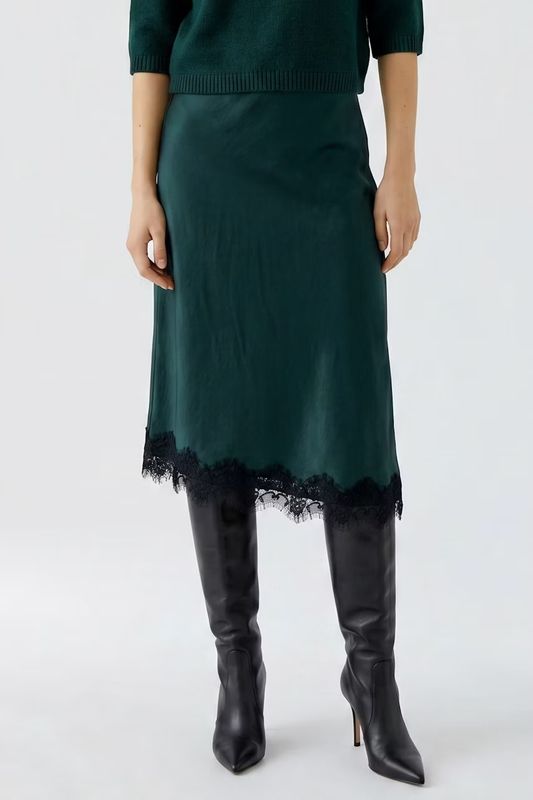 OUI Satin Skirt 99987