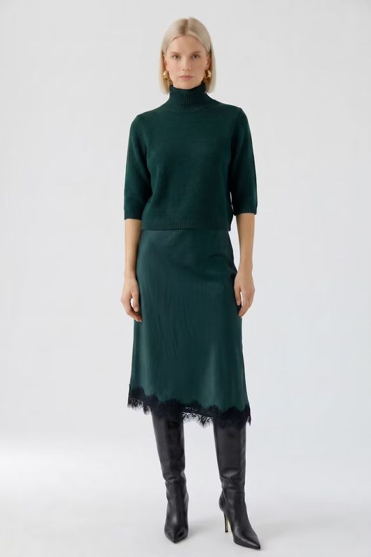 OUI Satin Skirt 99987