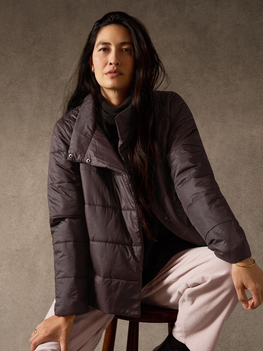 Eileen Fisher Collar Puff Jacket F6GGRC2817