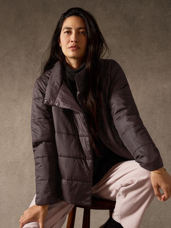 Eileen Fisher Collar Puff Jacket F6GGRC2817