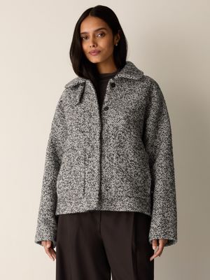 Eileen Fisher Tweed Jacket F6AQOC2197