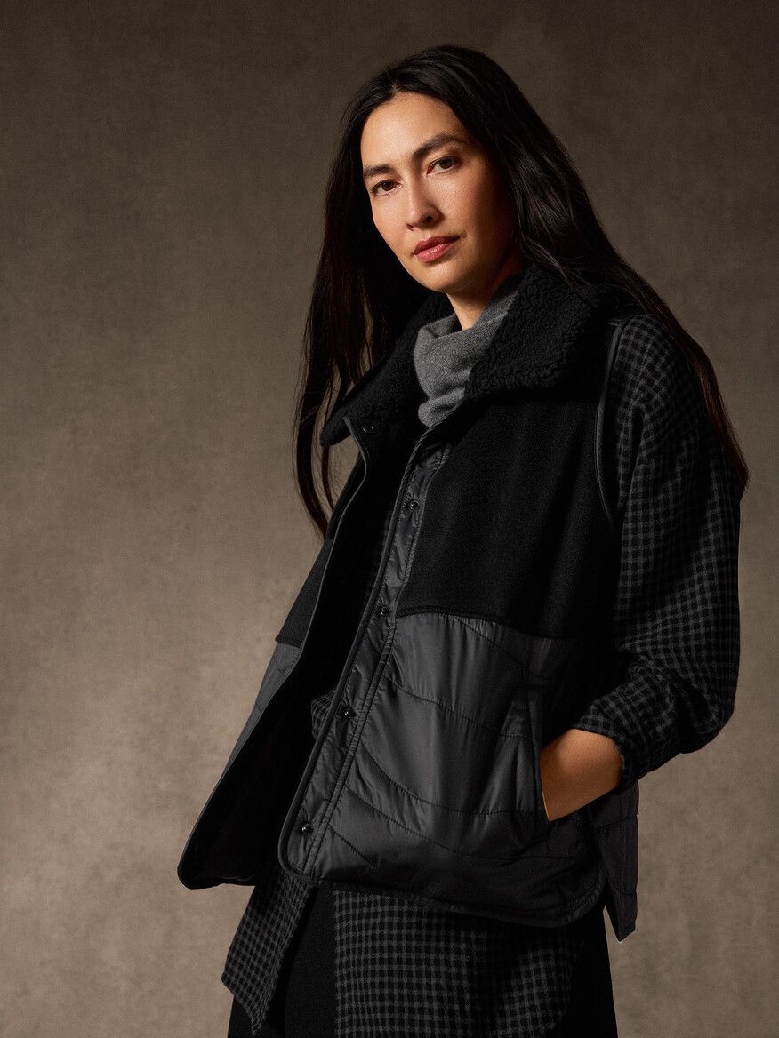 Eileen Fisher Hooded Vest F6GGRV1380