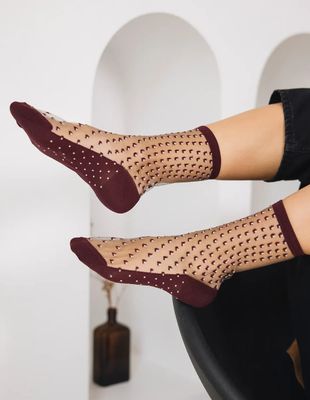Eustache Crescent Dunes Dot Socks