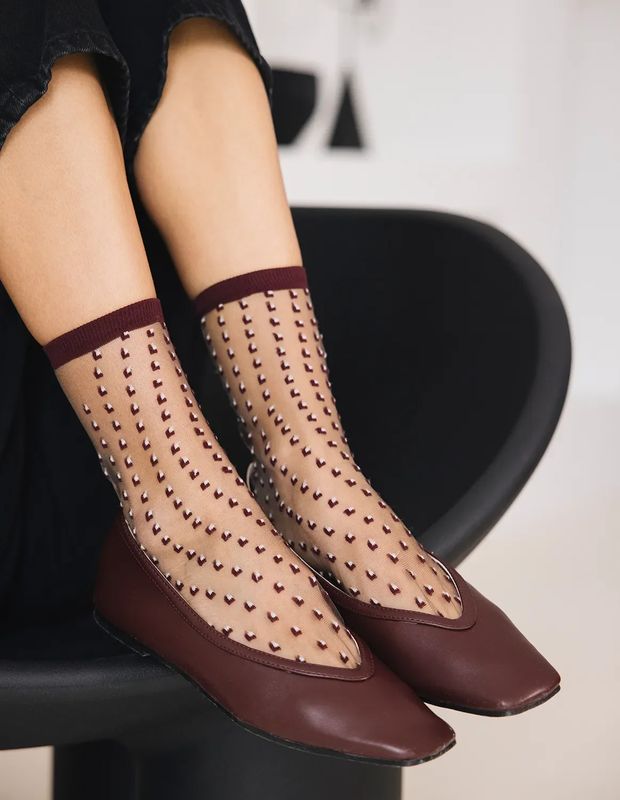Eustache Crescent Dunes Dot Socks