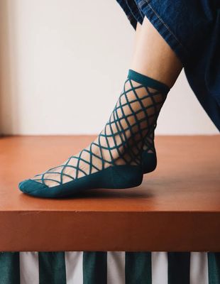 Eustache Brooklyn Bridge Crosshatch Socks