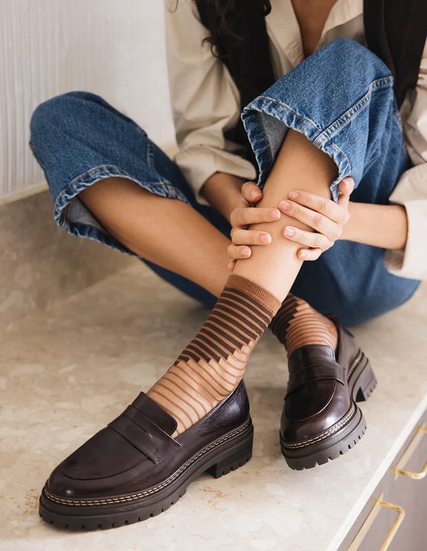 Eustache Shibuya Stripe Socks