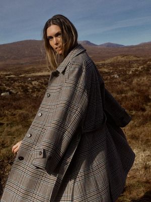 Mos Mosh Selestine Check Coat 181530