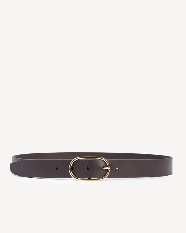 Poppy Barley Sleek Belt Cocoa Plum/Gold