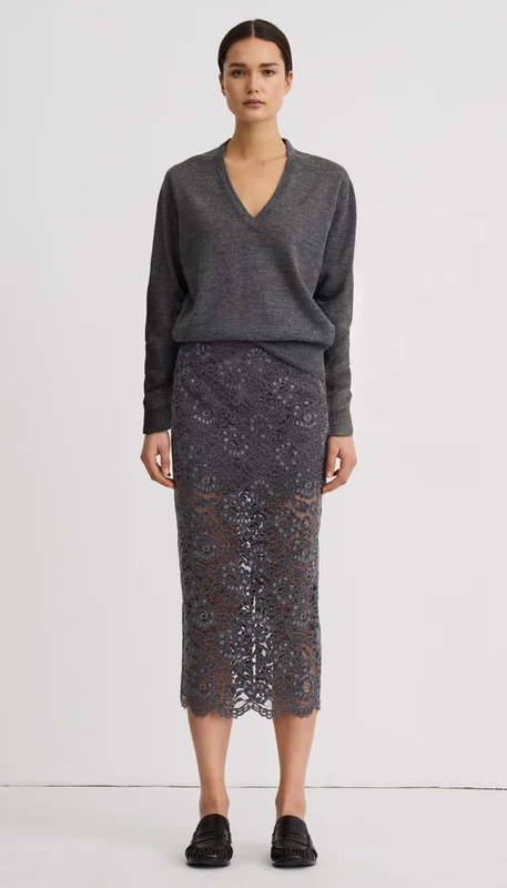 Smythe V-Neck Boyfriend Sweater 26005