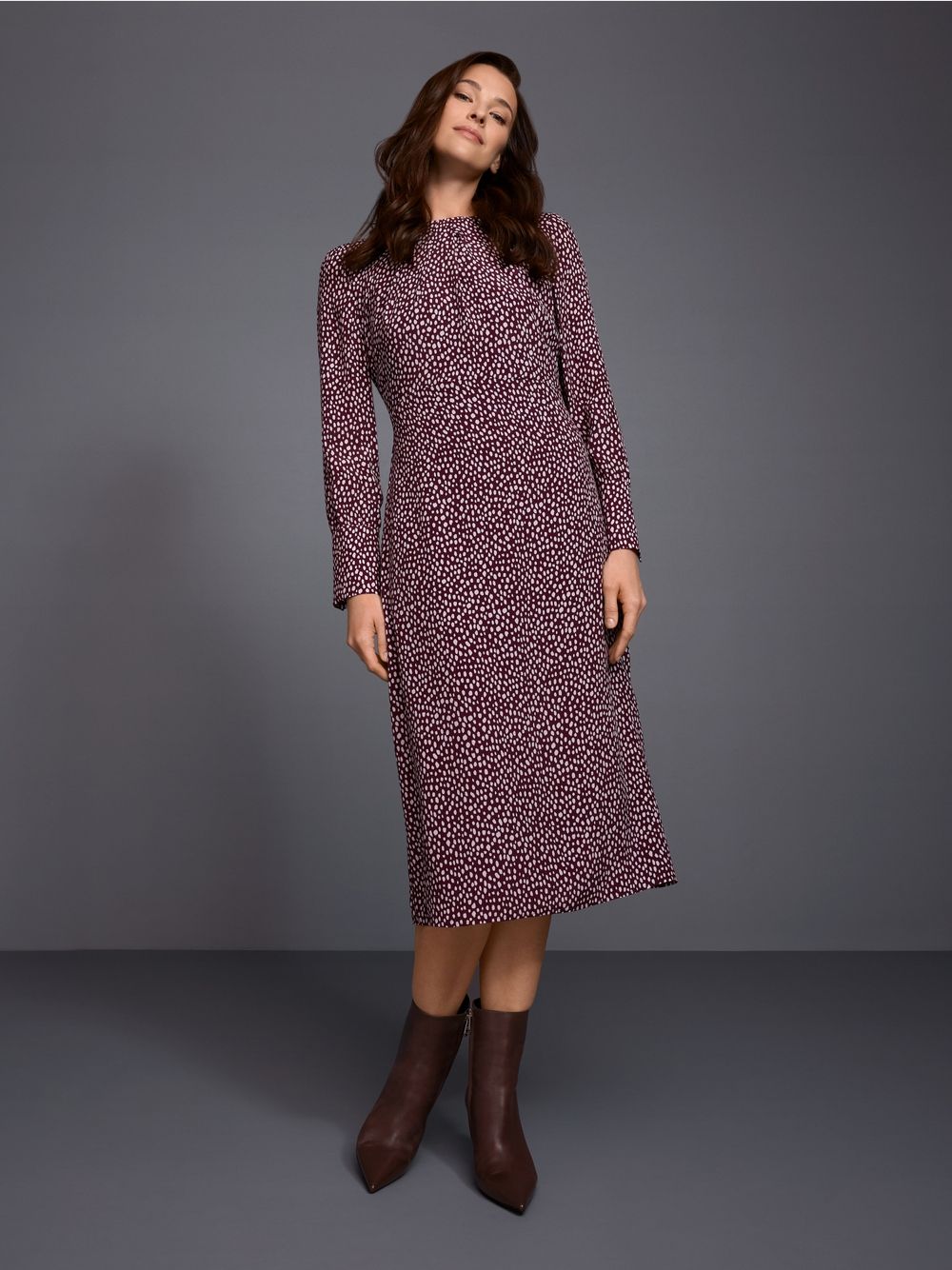 Marc Cain Polka Dot Dress BC21.23 W38