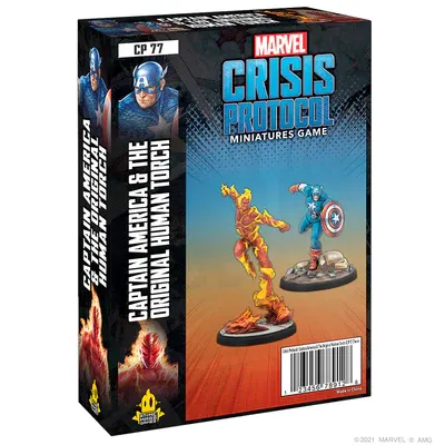 Marvel Crisis Protocol Captain America &amp; The Original Human Torch