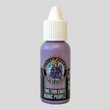 Two thin coats Runic Purple
