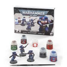 Space Marine Assault Intercessors + Paint set