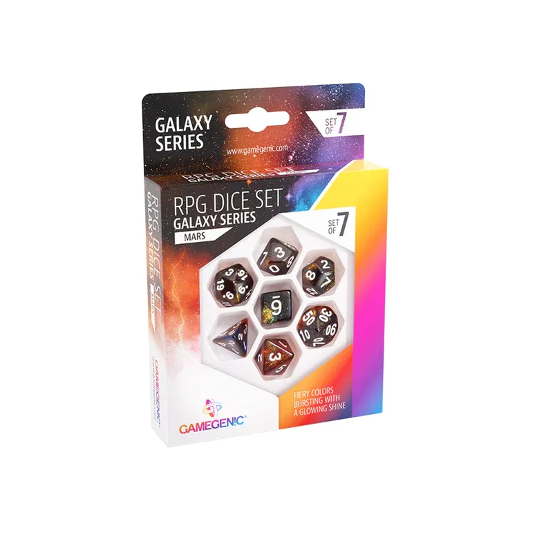 GALAXY SERIES - MARS- RPG DICE SET (7PCS)