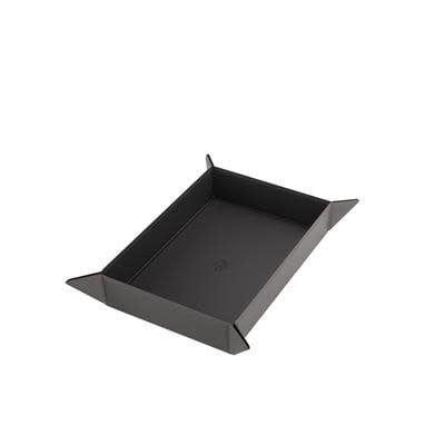 MAGNETIC DICE TRAY RECTANGULAR BLACK/GRAY