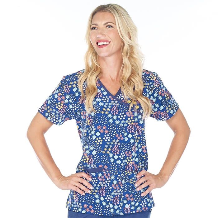 Pixie Dust V-Neck Scrub Top