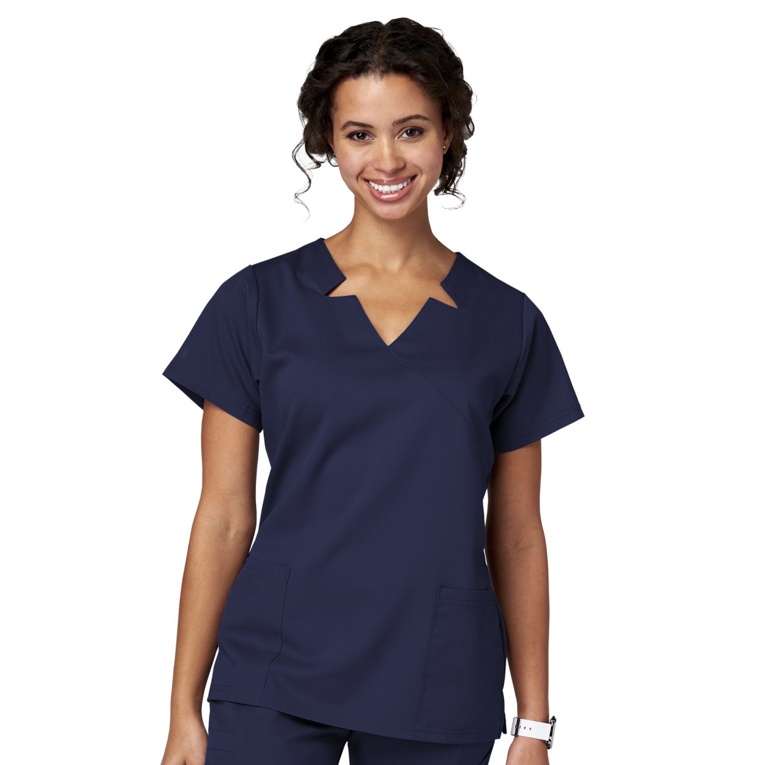 Meta Ladies Wrap Notch Top