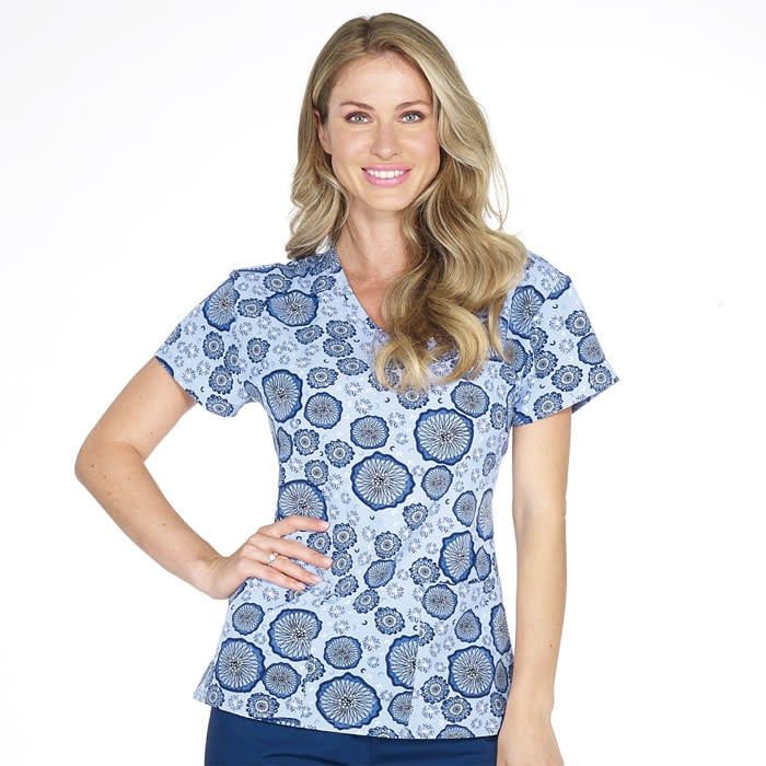 Stargazing V-Neck Scrub Top