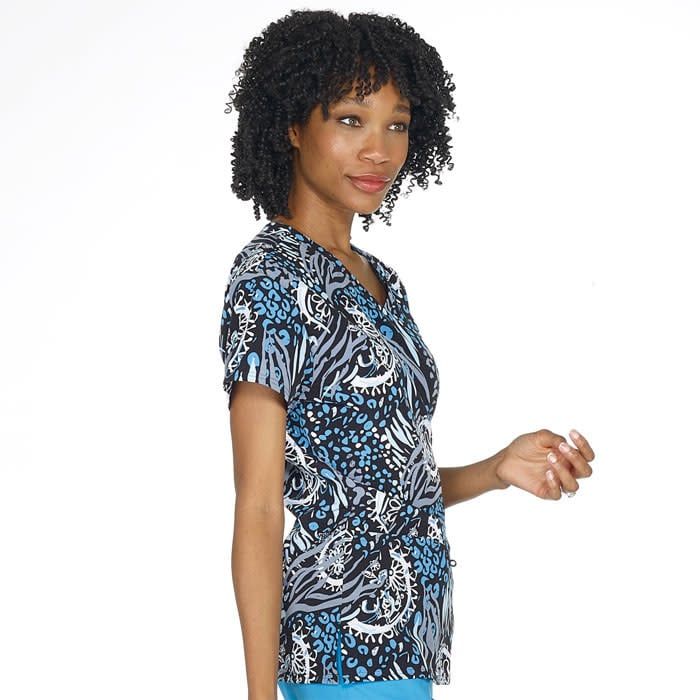 Urban Jungle V-Neck Scrub Top