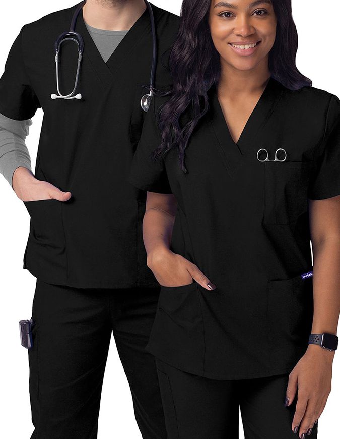 Sivvan Unisex V-Neck Scrub Top