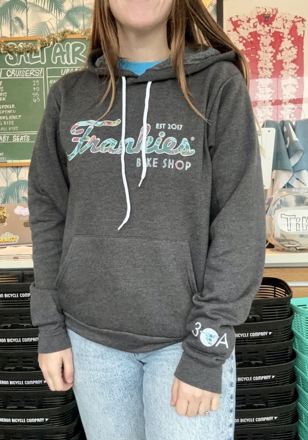 Frankie&#39;s Hoodie, Color: Gray/Hawaiian, Size: S