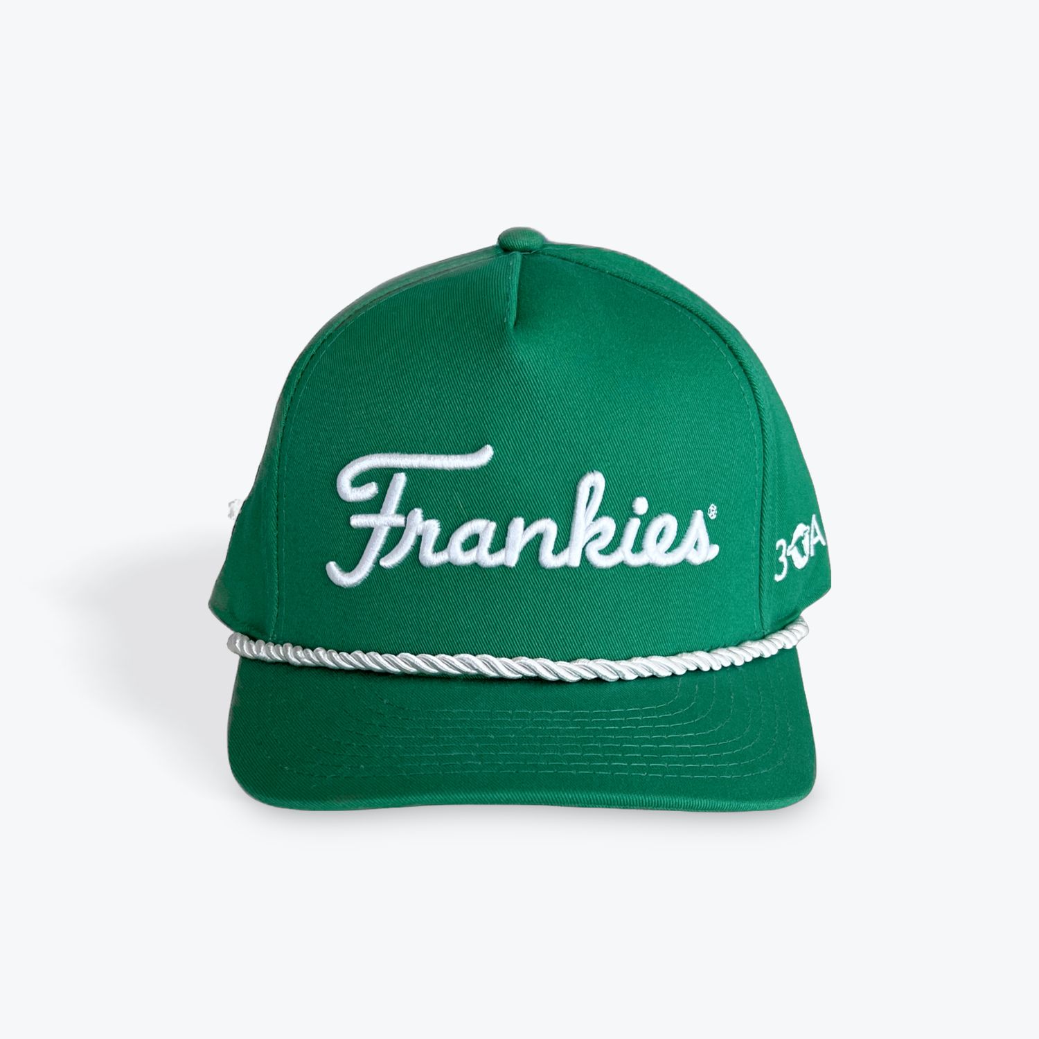 Frankie’s Rope Hat, Color: Green w/ White Rope