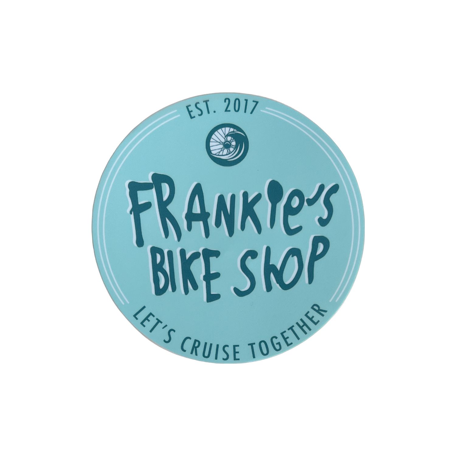 Frankie&#39;s Handwriting Circle Sticker