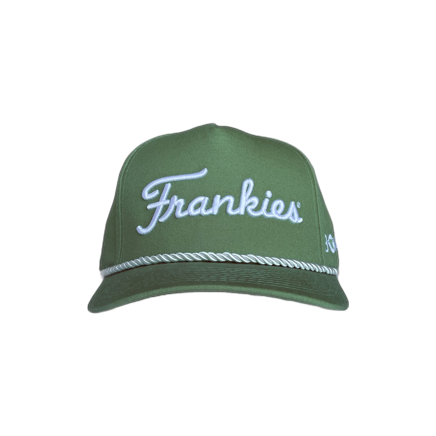 Frankie’s Rope Hat, Color: Green w/ White Rope