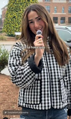 Gingham Quilted Jacket