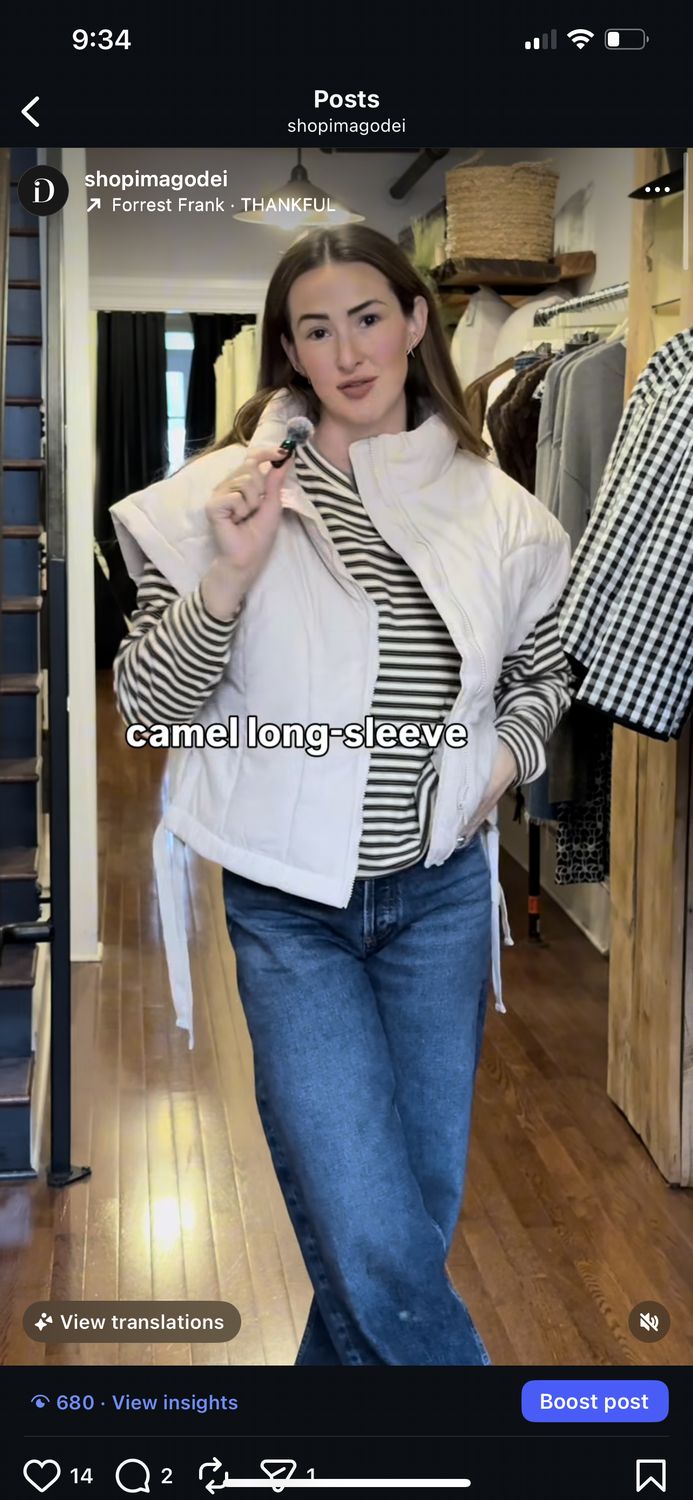 Oversized Puffer Vest