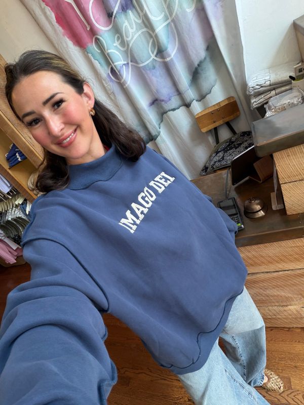 THE LORD BLESS YOU Embroidered Crewneck