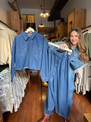 High Waist Front Tie Pants