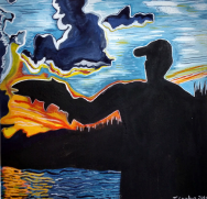 One More Cast Original Painting Art Print